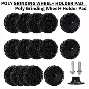 15Pcs 50mm Poly Strip Wheel Disc Paint Rust Removal Abrasive For Angle Grinder - Picture 1 of 6