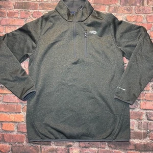 Suéter AFTCO Para Hombres Mediano 1/4 Cremallera Gris AFTECH Pesca Polar Bolsillos de Polietileno - Imagen 1 de 8