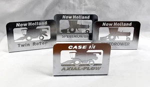 4 letreros de escritorio New Holland de doble rotor Speedrower Case IH flujo axial de metal granja - Imagen 1 de 5