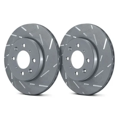 For Ford Mustang 15-23 EBC USR Series Sport Slotted 1-Piece Front Brake Rotors - Image 1 of 2