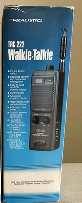 NEW Old Stock Radio Shack 40 Channel TRC-222 Walkie Talkie CB Transceiver - Image 1 of 4