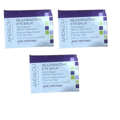 3 Pack Andalou Naturals Rejuvenating Eye Balm 0.45oz Firming Anti-Aging - Image 1 of 2