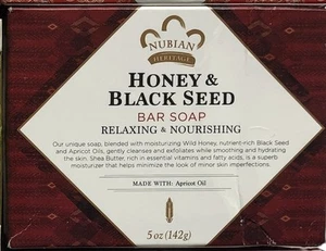 Paquete de 1 - Nubian Heritage - miel y semillas negras - jabón en barra de 5 oz - Imagen 1 de 1