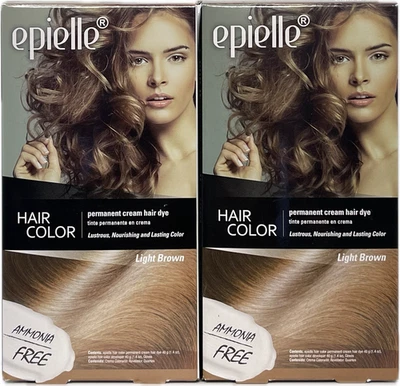 Tinte de pelo EPIELLE marrón claro para MUJER SIN AMONÍACO HECHO EN COREA 2PK Foto 1 de 4