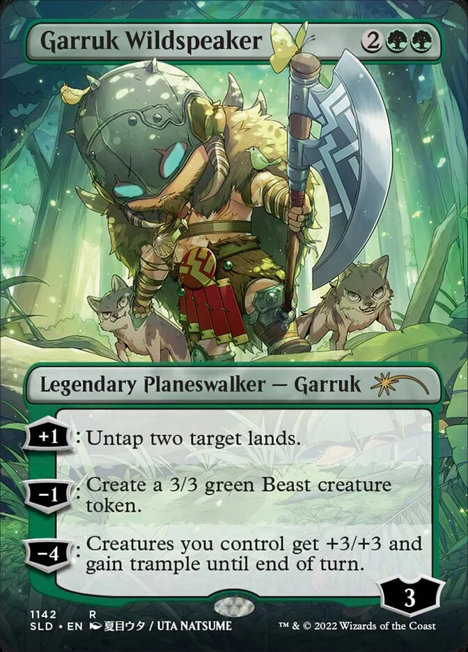 Garruk Wildspeaker (Borderless) [Secret Lair Drop Series] Magic MTG - Image 1 of 1