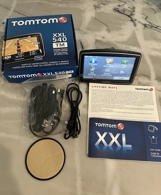 TomTom XXL 550-TM GPS Navigator 5” LCD Screen LIFETIME USA CANADA MEXICO Works! - Image 1 of 4