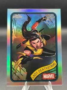2025 Topps Chrome Marvel Lady Deathstrike refractor de plata #64 X-men Wolverine - Imagen 1 de 5