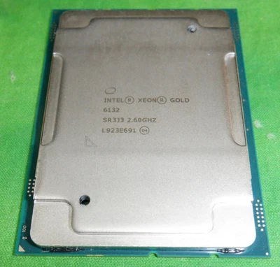Intel Xeon Gold 6132 14-Core Server CPU @ 2.60GHz LGA3647 SR3J3 - Image 1 of 3