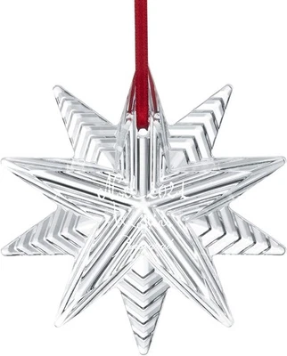 Baccarat 2814619 Cristal 2021 Adorno de Navidad Copo de Nieve Transparente 3 pulgadas Precio de venta sugerido por el fabricante 110 USD Foto 1 de 3