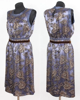 Vestido de coquetel feminino Etro roxo paisley seda, tamanho 42 - Imagem 1 de 4