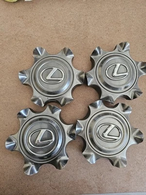 LEXUS GX460 2014-2019 GRAPHITE (PLATINUM) CENTER CAPS -SET OF 4- OEM - Image 1 of 4