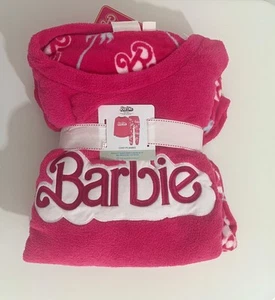Primark Damen Kuschelig Lang Schlafanzug Set Gr. L Barbie Schlafanzug - Bild 1 von 2