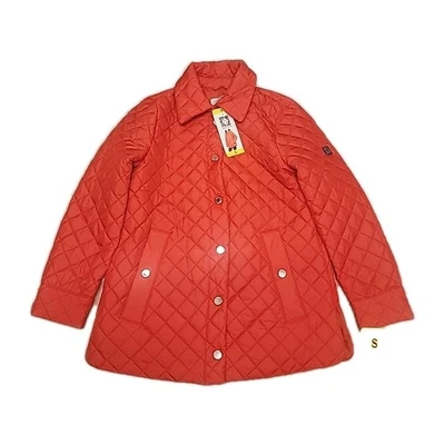 Anne Klein Women’s Quilted Jacket, Red, Size S - Image 1 of 3