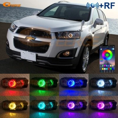 For Chevrolet Captiva 2011 2012 2013 - 2015 RGB LED Angel Eyes Kit Bluetooth APP - Imagen 1 de 4