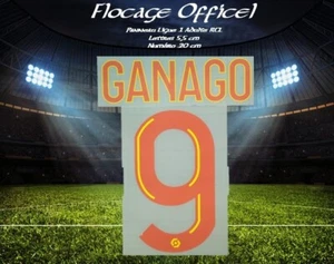 Flocage France Lens 2020/23 Ligue 1 home 8 - Ganago officiel monblason maillot - Imagen 1 de 4