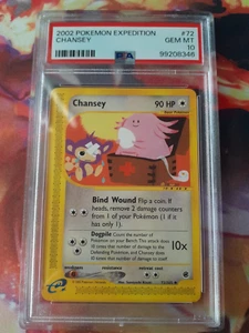 Pokemon TCG Expedition Chansey #72 2002 PSA 10 Gem Mint - Picture 1 of 2