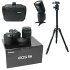 Canon R6 Mirrorless Camera RF 24-105mm+Adapter+Bag+Flash+Tripod  UK NEXT DAY DEL