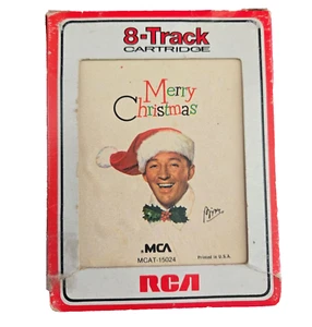 Bing Crosby Merry Christmas 8 Track Tape MCA Vintage Holiday Music Jingle Bells - Imagen 1 de 6