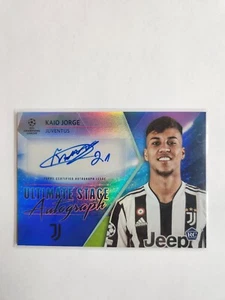 2021-22 Topps UEFA KAIO JORGE RC Rookie Ultimate Stage Auto BLUE #49/99 JUVENTUS - Picture 1 of 6