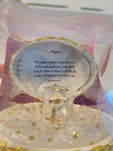 Christine Alan Hand-Blown, 22K Gold Gilded "Angel Of Peace" - Picture 1 of 6