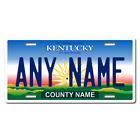 Personalized Kentucky License Plate 5 Sizes Mini to Full Size Free Shipping