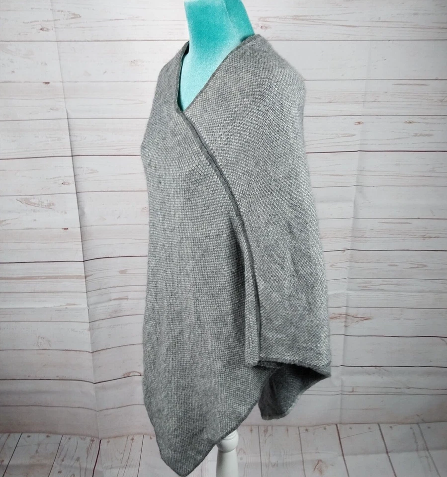 Fratellitalli 灰色套衫披肩均码意大利羊毛羊驼混纺 — 第 1/4 张图片