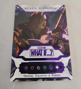 2023 Upper Deck Marvel What If Gamora Daughter of Thanos Black Diamond Relic /23 - Picture 1 of 3