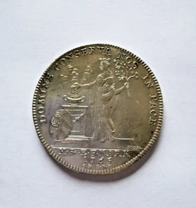 1765 SS-GNR German States NURNBERG Thaler Silver Coin - Foto 1 di 5
