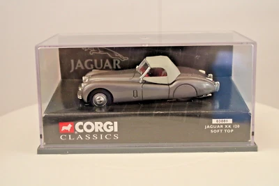Corgi Classics 1:43s - #03001 Jaguar XK 120 Soft Top - Gunmetal Grey - Image 1 of 4