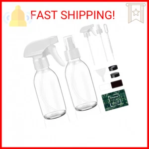Glass Spray Bottles 4 OZ, Empty Small Spray Bottles 2 Pack for Essential Oils, C - Picture 1 of 2