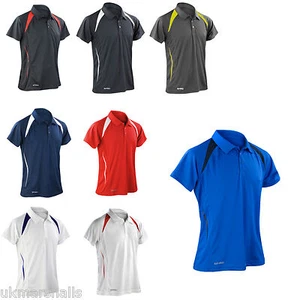 SPIRO MEN'S PERFORMANCE TEAM SPIRIT POLO SHIRT S-4XL SR177M - Picture 1 of 10