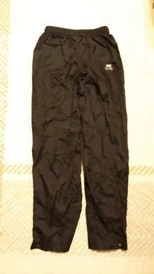 WOMENS XS Helly Hansen Logo Black Rain / Windbreaker / Outer Shell Pants - Image 1 of 4