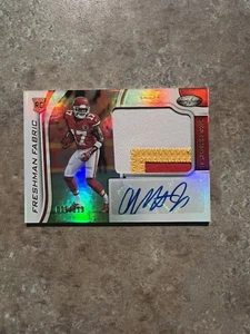2019 Leaf Certified Freshman Fabric Mecole Hardman RPA 5/399 Auto RC 3 Color - Picture 1 of 3