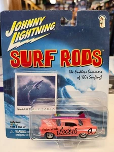 Johnny Lightning Surf Rods Chevrolet - Palos Verde Vixens in Pink - Picture 1 of 3
