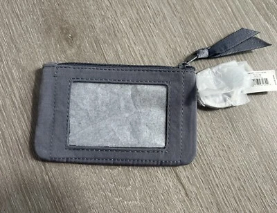 Vera Bradley  Zip ID Case Carbon Gray  BRAND NEW - Image 1 of 4