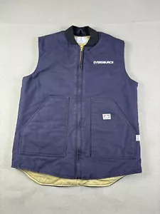Tyndale FR Vest Mens Medium Blue Full Zip Flame Resistant CAT4 FR USA Made - Picture 1 of 8