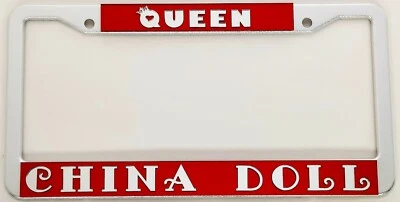 Custom License Plate Frame Laser Cut Inlaid Mirror Acrylic Auto Tag Border Foto 1 de 4