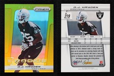 2013 Panini Prizm Gold Prizms /10 DJ Hayden #219 Rookie RC