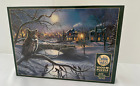 Edge Of Town-Cobble Hill Puzzle Co. 1000 Piece James Meeger #80181 Owl/Icehockey