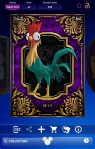 Topps Disney Collect 2025 Regal Purple Character - Heihei - Picture 1 of 2