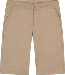 Nautica Girls' School Uniform Bermuda Shorts,, Su Khaki, 16 - Picture 1 of 1