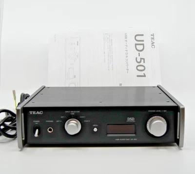 Amplificador de Auriculares TEAC UD-501 Doble Monoaural USB DAC Negro Usado JAPÓN Foto 1 de 4