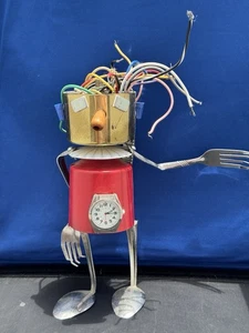 Vintage Crazy & Unique Robot Art 11”tall - Bild 1 von 17