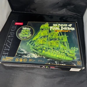 3D Flying Dutchman PUZZLE Model Kit GLOW IN THE DARK 360 Pc Pirate Ship CubicFun - Picture 1 of 11