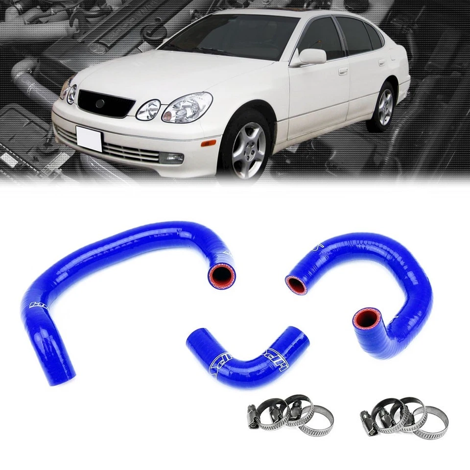 Синий силиконовый шланг нагревателя HPS в комплекте для 98–05 Lexus GS300 GS400 2JZ-GTE VVT-i сменный - Изображение 1 из 1