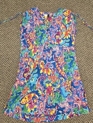 Lauren Ralph Lauren Swim Cover Up Dress Rainforest Tropical (Women's L) - Image 1 of 4