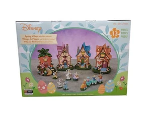 Disney Spring Village with Light & Music 13 Piece Set NIB - Picture 1 of 9