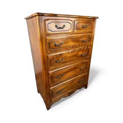 Cajonera Ethan Allen Country French de abedul macizo 36" 26-5304 madera frutal Foto 1 de 4