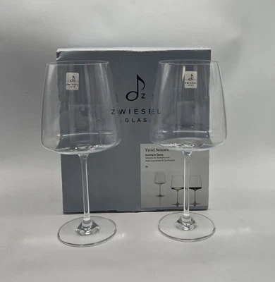 Juego de 2 copas de vino Zwiesel Glas aterciopeladas y suntuosas sentidos vivos cristal 24 oz Foto 1 de 4