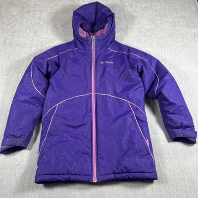 Columbia Girls Insulated Winter Jacket Coat - Size M 10/12 Ski Sled Walk - Image 1 of 4